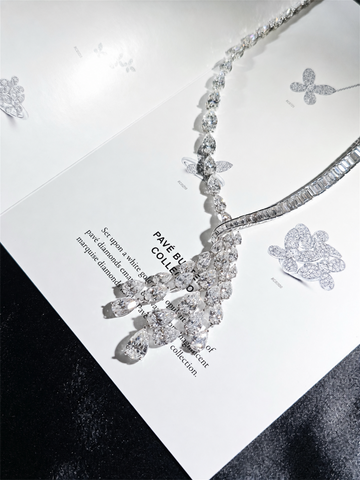 Graff High Jewelry Asymmetric Pear-Shape Diamond Necklace