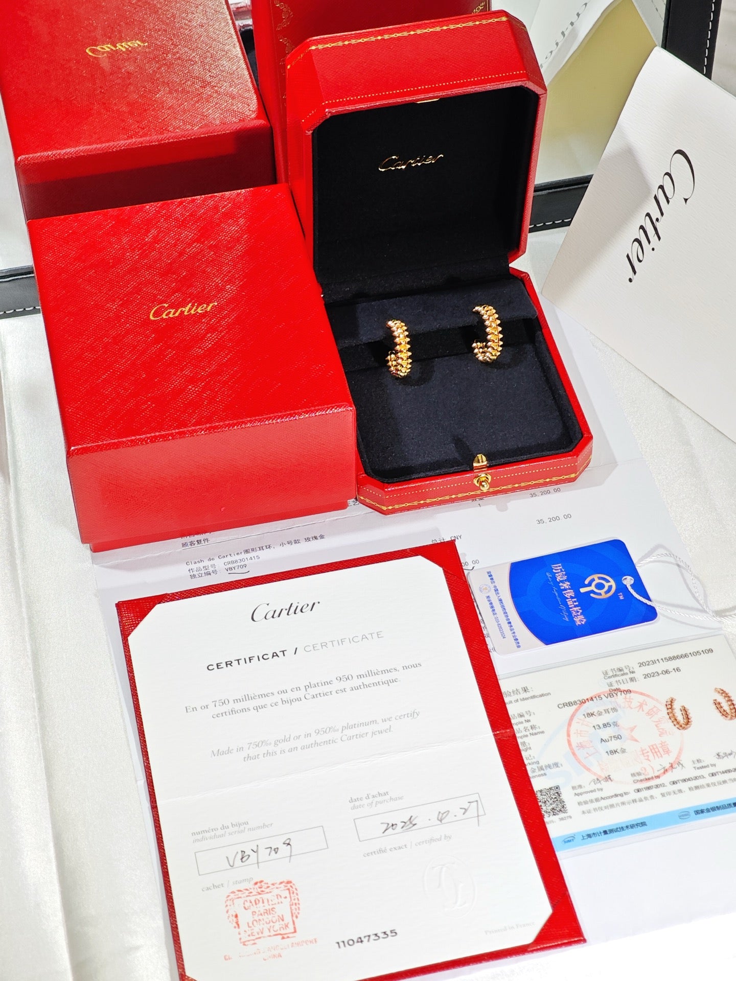 Cartier Clash de Cartier Small Model Hoop Earrings