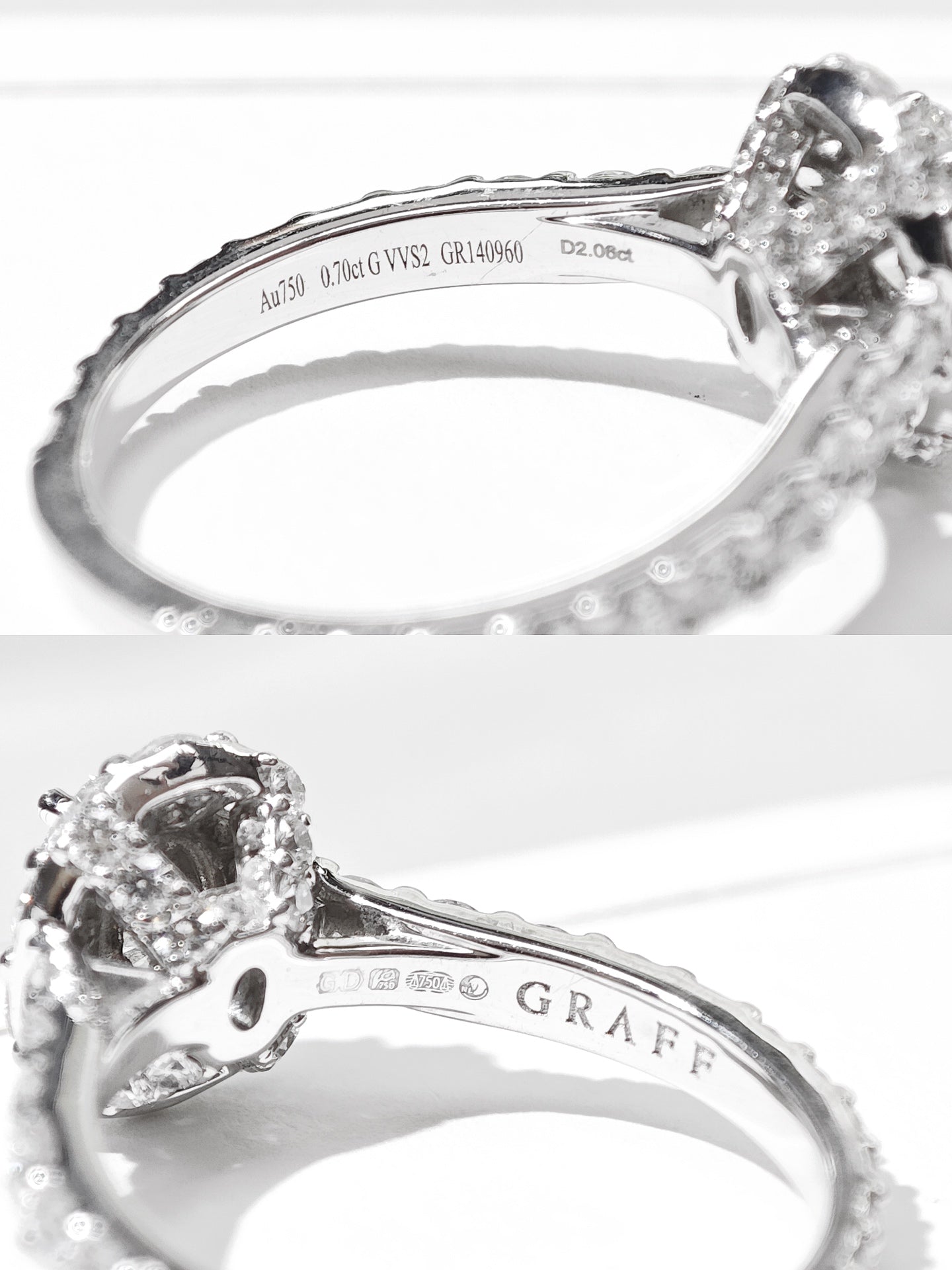 Graff Icon Oval Halo Diamond Ring, 0.70 ct