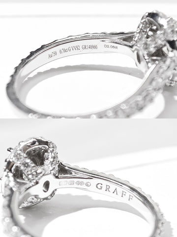 Graff Icon Oval Halo Diamond Ring, 0.70 ct