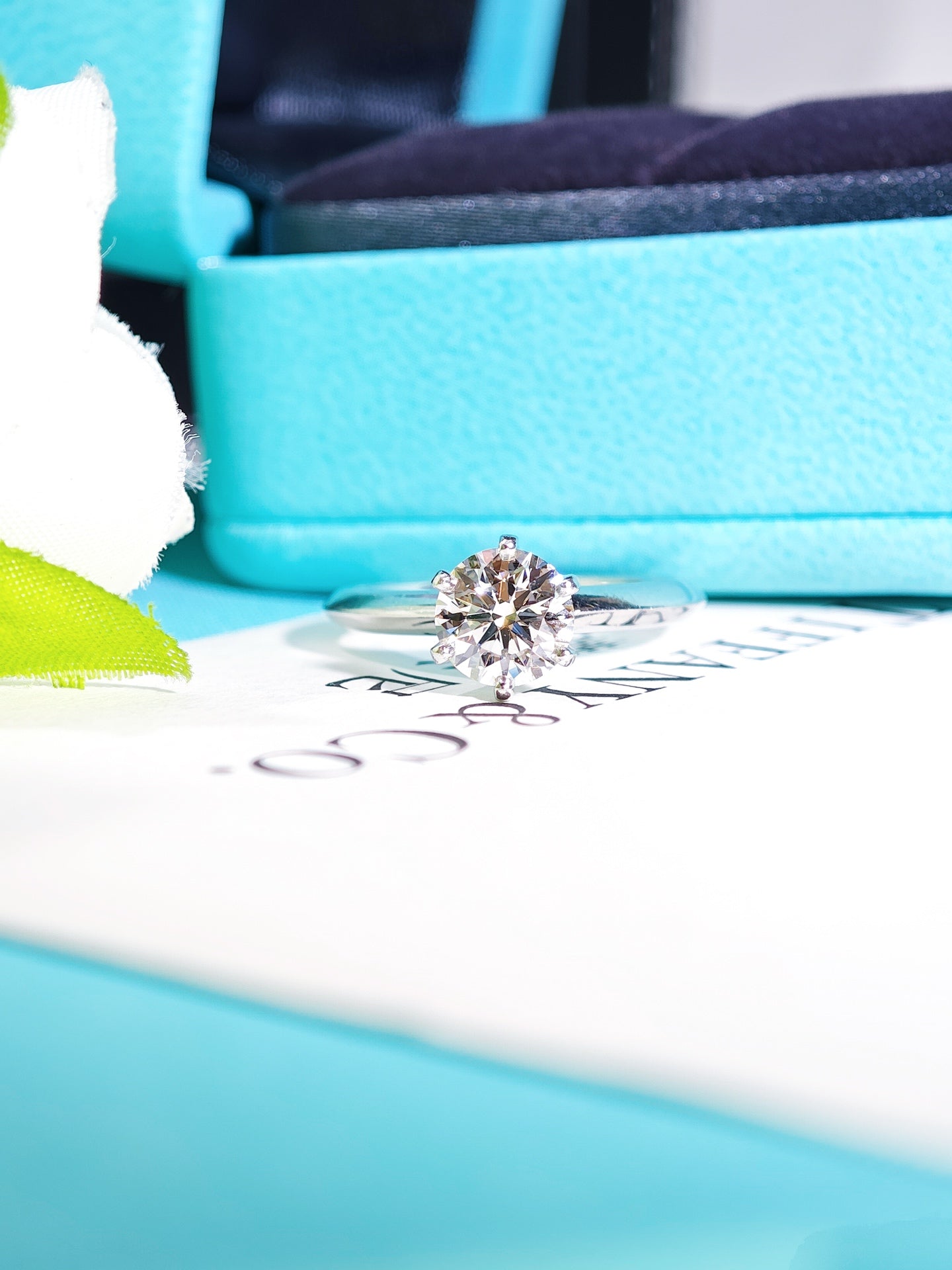 Tiffany & Co. Tiffany Setting Diamond Engagement Ring in Platinum