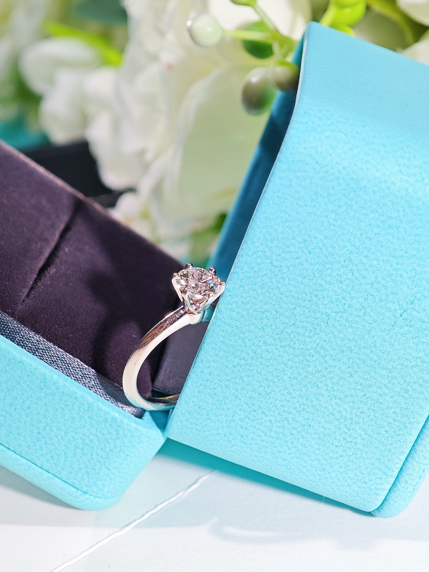 Tiffany & Co. Tiffany Setting Diamond Engagement Ring in Platinum