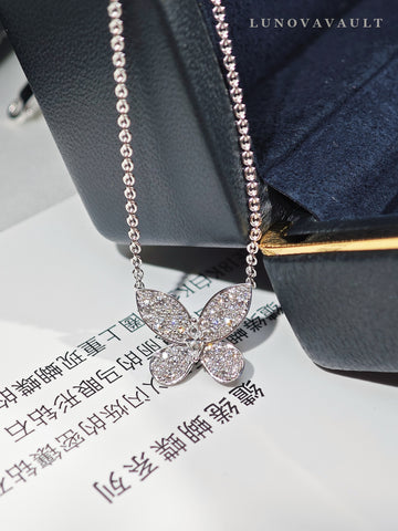 Graff Butterfly Silhouette Diamond Pendant