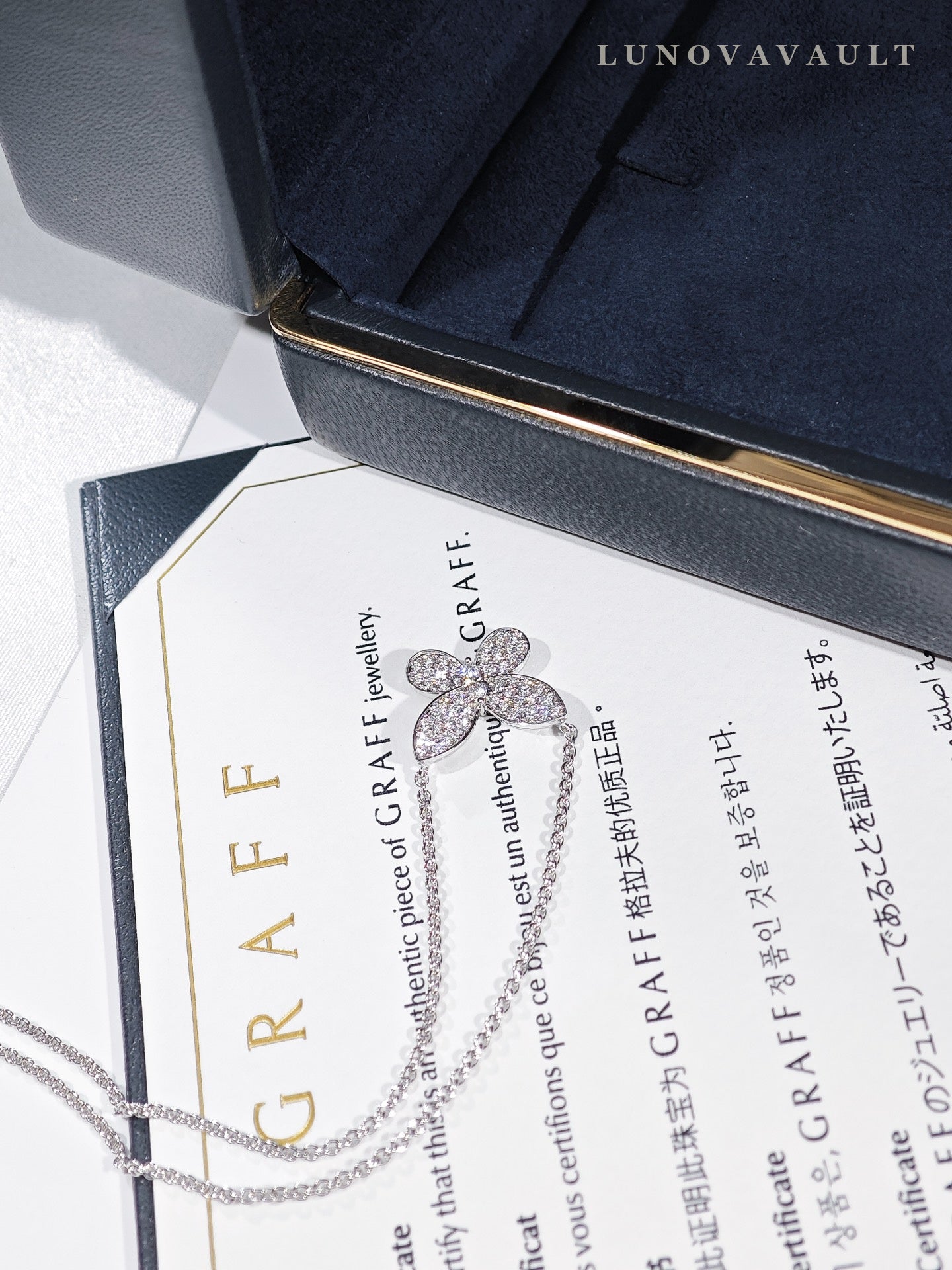 Graff Butterfly Silhouette Diamond Pendant