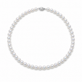 Akoya Hanadama Pearl Necklace, 8.0–8.5 mm