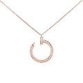 Cartier Juste un Clou Diamond-Paved Necklace in 18K Rose Gold