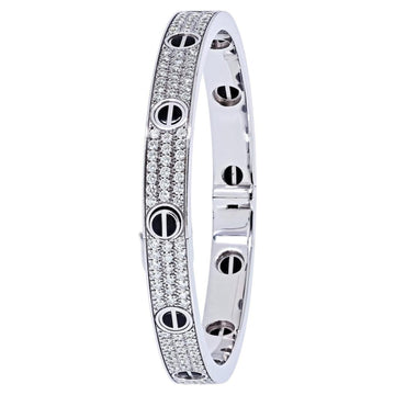 Cartier LOVE Collection Diamond-Paved Bracelet in 18K White Gold