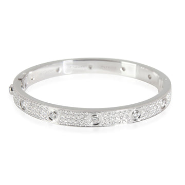 Cartier LOVE Collection Diamond-Paved Bracelet in 18K White Gold