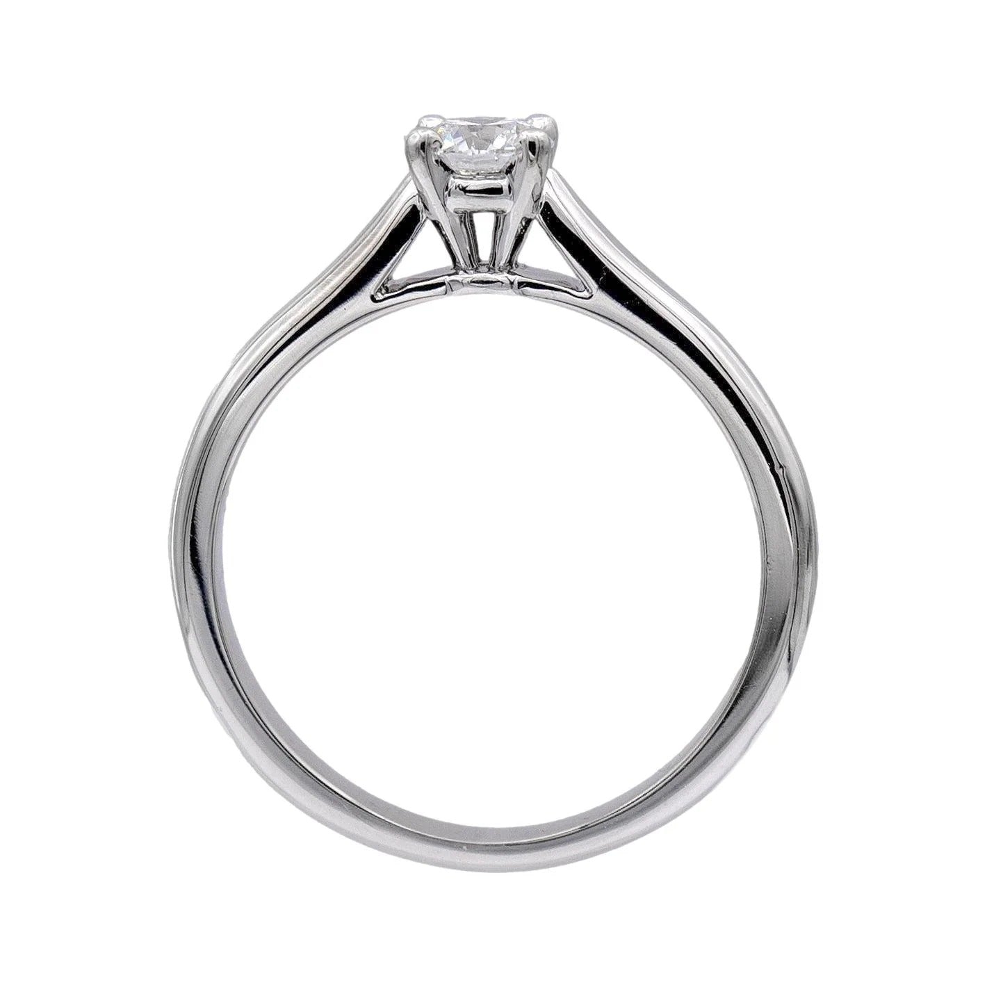 Cartier 1895 Solitaire Diamond Ring with Four-Prong Setting in Platinum