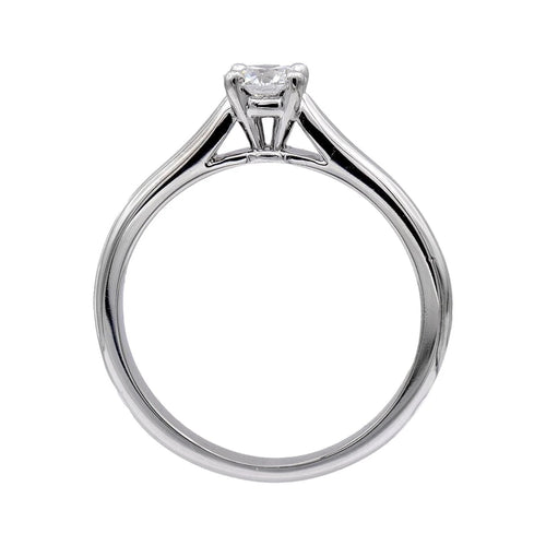 Cartier 1895 Solitaire Diamond Ring with Four-Prong Setting in Platinum