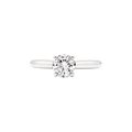 Cartier 1895 Solitaire Diamond Ring with Four-Prong Setting in Platinum
