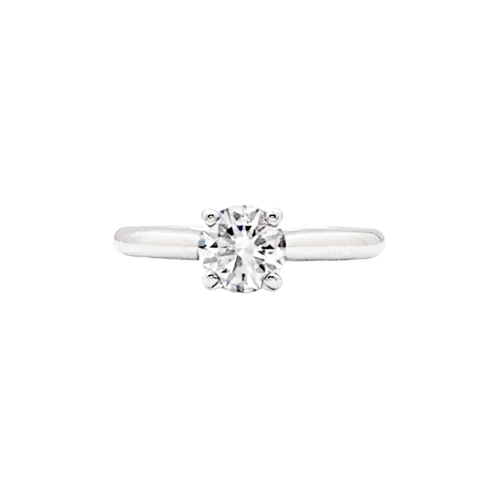 Cartier 1895 Solitaire Diamond Ring with Four-Prong Setting in Platinum