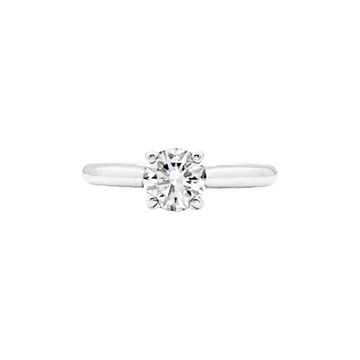 Cartier 1895 Solitaire Diamond Ring with Four-Prong Setting in Platinum