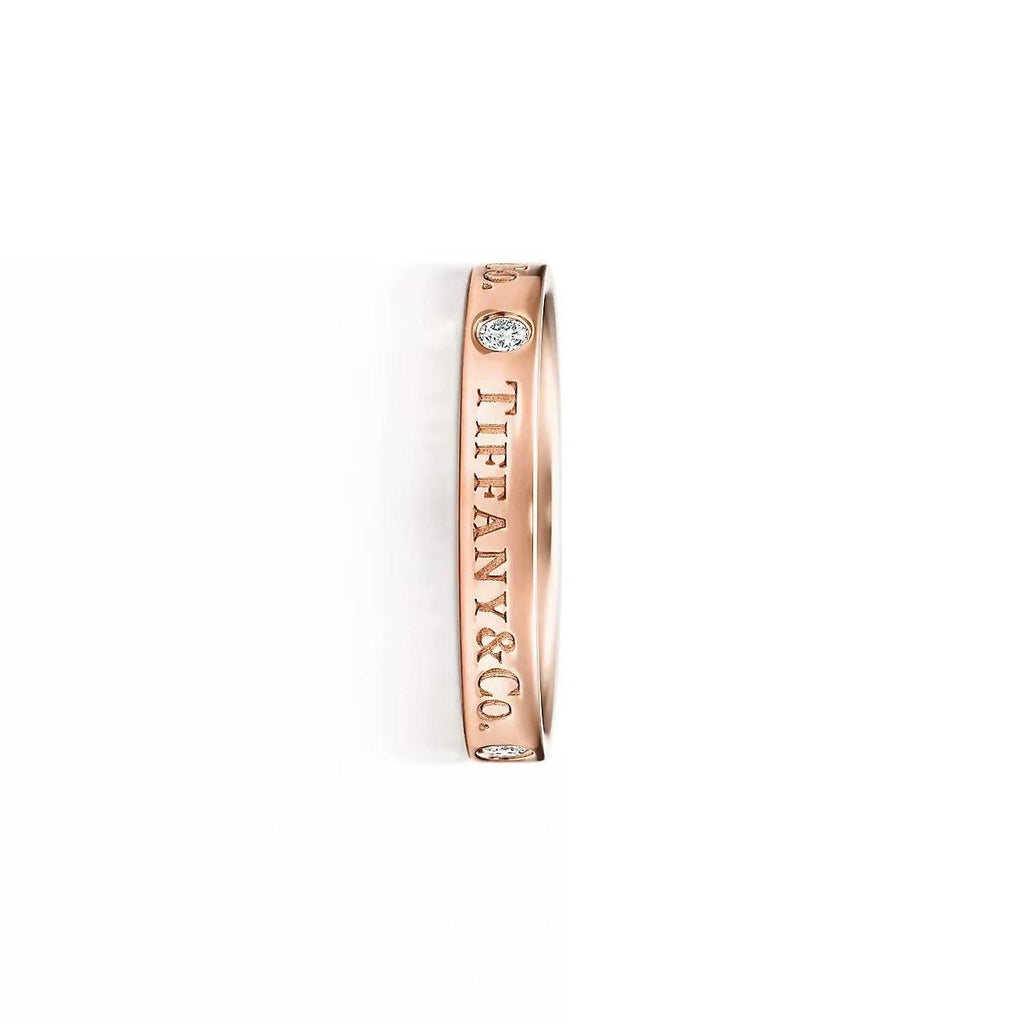 Pre-owned Tiffany & Co. Tiffany  Tiffany & Co.  collection rose gold 3-diamond ring
