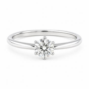 Tiffany Setting Diamond Engagement Ring in Platinum - white-background main view