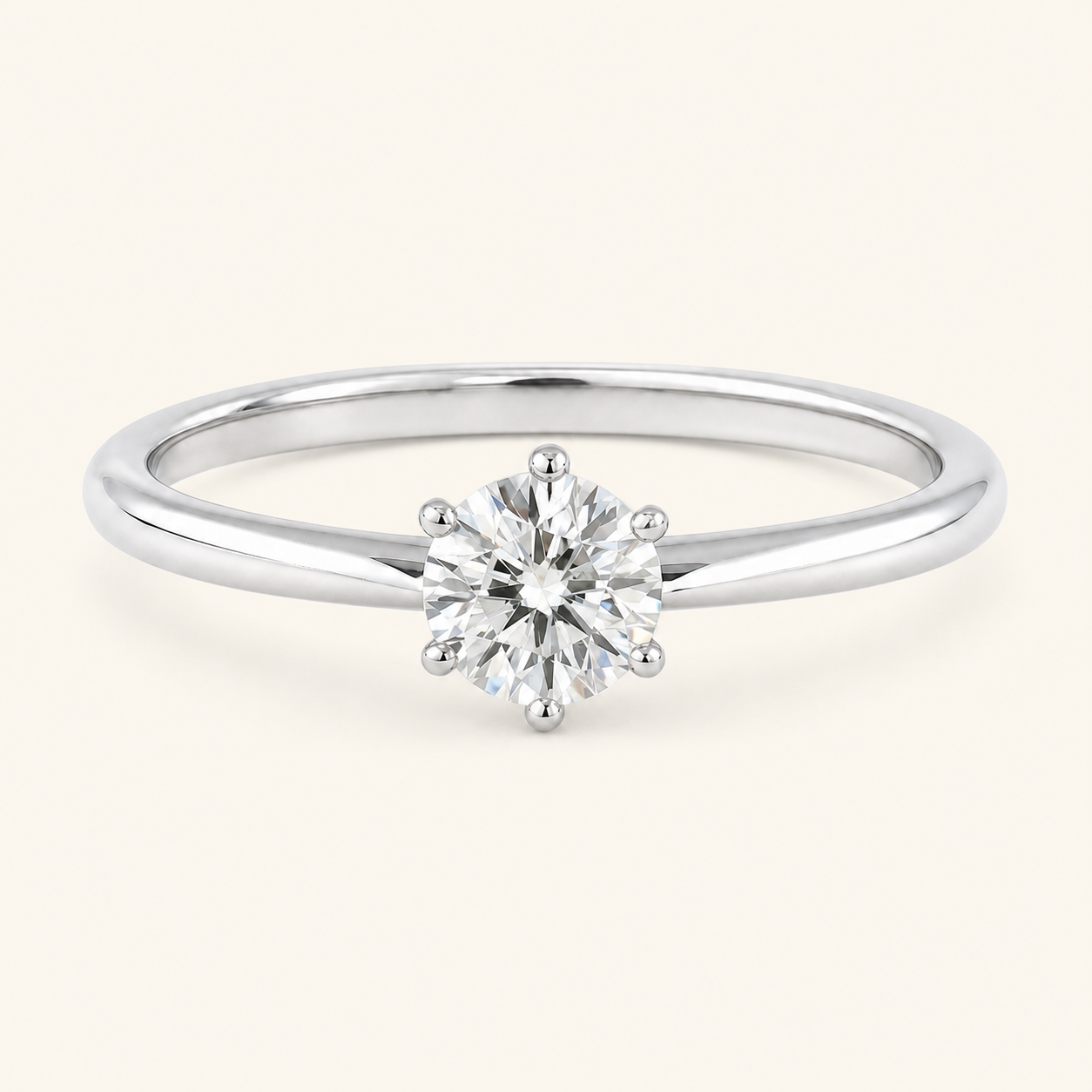Tiffany Setting Diamond Engagement Ring in Platinum