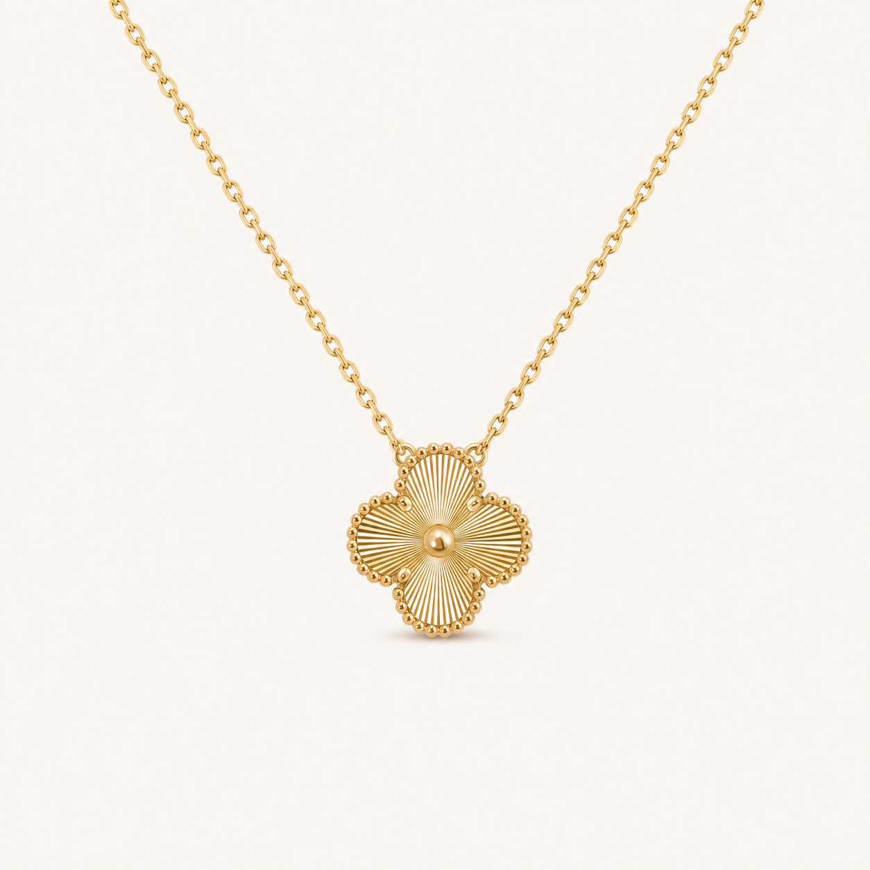 Vintage Alhambra Guilloché Pendant Necklace