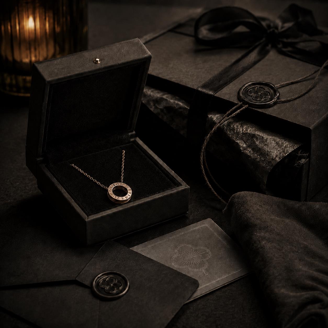 Secure luxury jewelry packaging for delivery