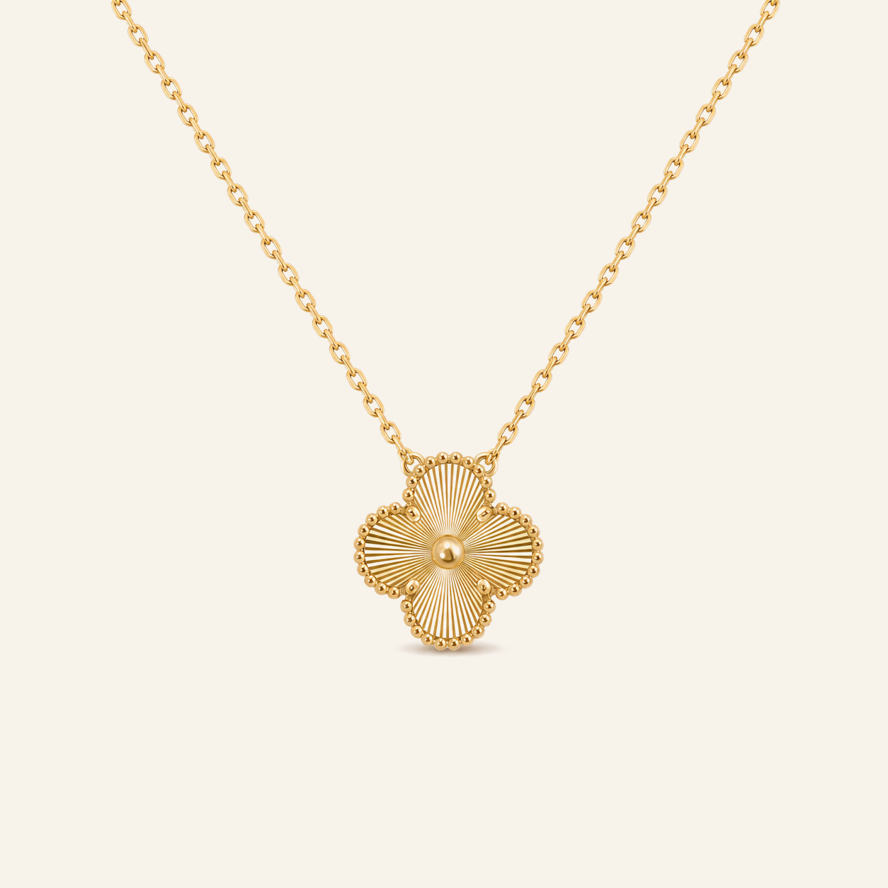Vintage Alhambra Guilloché Pendant Necklace